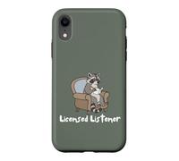 Custodia per iPhone XR Raccoon Licensed Listener Therapy School Graduation