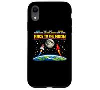 Custodia per iPhone XR Race To The Moon Retro Arcade Space USA vs Cina