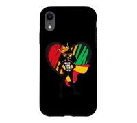 Custodia per iPhone XR Ragazza Nera Magia Forte Girly Super Brave Hero Marrone Ragazze