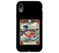 Custodia per iPhone XR Ramen Bowl Surfing The Great Wave Off Kanagawa Tarocchi