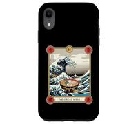 Custodia per iPhone XR Ramen Bowl Surfing The Great Wave Off Kanagawa Tarocchi