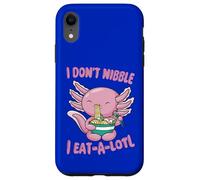 Custodia per iPhone XR Ramen Pun I Don't Nibble I Eat-A-Lotl Sea Creature