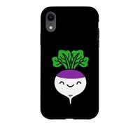 Custodia per iPhone XR Rapa vegetali divertenti alimenti alimentari semplice rapa