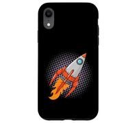 Custodia per iPhone XR Razzo Comic Space Moon Missile