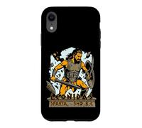 Custodia per iPhone XR Re Leonida di Sparta 540 dc Spartano con elmetto