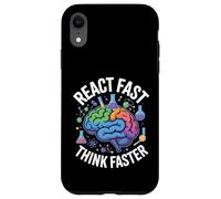 Custodia per iPhone XR React Fast Think Più Veloce Science Brain Design