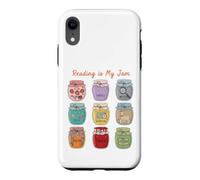 Custodia per iPhone XR Reading is My Jam Bookworm Generi letterari Vasetti
