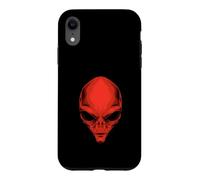 Custodia per iPhone XR Red Alien Head - Divertente Demone Devil Satana