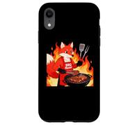 Custodia per iPhone XR Red Fox Cooking Grill BBQ Funny Gift Red Fox