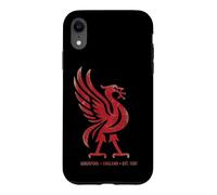 Custodia per iPhone XR Red Liverpool Inghilterra Est. 1207 Liverbird colossale invecchiato