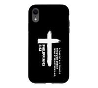 Custodia per iPhone XR Regali per cristiani Posso fare tutte le cose attraverso Cristo