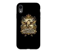 Custodia per iPhone XR Regalo per gli amanti della falconeria Keep Calm and Fly