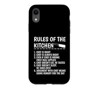 Custodia per iPhone XR Regole divertenti dello chef di cucina umorismo
