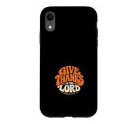 Custodia per iPhone XR Rendete grazie al Signore Salmo 107:1 Retro Christian