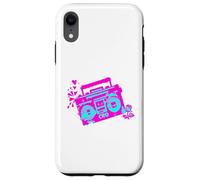 Custodia per iPhone XR Retro 80s 90s Boom-box Vintage Cassette Player Graphic Tee