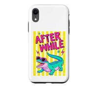Custodia per iPhone XR Retro Alligator Occhiali Da Sole Dopo Mentre