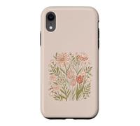 Custodia per iPhone XR Retro Animal Print Wildflower Flowers Boho Floral Aesthetic