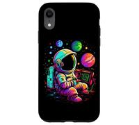 Custodia per iPhone XR Retro Arcade Pianeti Universo Gioco Astronauta