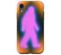 Custodia per iPhone XR Retro Bigfoot Aura Psychedelic Rainbow Squatch Cryptozoology