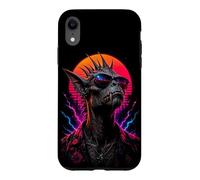 Custodia per iPhone XR Retro Chupacabra Leggenda Creatura Mistero Mostro Opera D'arte