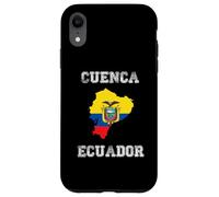 Custodia per iPhone XR Retro Cuenca Ecuador Distressed Ecuador Bandiera Ecuador