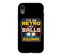 Custodia per iPhone XR Retro Gamer Pixel Arcade 8 Bit Umorismo di gioco