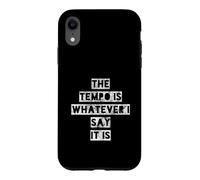 Custodia per iPhone XR Retro The Tempo Is Whatever I Say Drummer Art