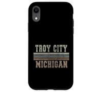 Custodia per iPhone XR Retro Troy città Michigan