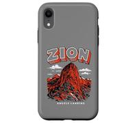 Custodia per iPhone XR Retro Zion National Park Vintage Style Angels Landing Utah
