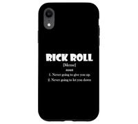 Custodia per iPhone XR Rick Roll Definition Funny Early 2000's Prank Meme Rick Roll