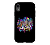 Custodia per iPhone XR Ricordo dello skyline della città di Milano - Graffiti