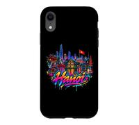 Custodia per iPhone XR Ricordo dell'orizzonte della città di Hanoi - Graffiti