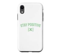 Custodia per iPhone XR Rimani positivo Valore assoluto Matematica Insegnante di gioco di parole