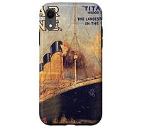 Custodia per iPhone XR RMS Titanic 1912 Poster pubblicitario storico vintage