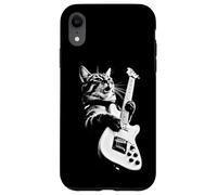 Custodia per iPhone XR Rock Cat Playing Guitar - Funny Guitar Cat