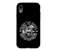 Custodia per iPhone XR Rock N Roll Raised On Riffs Punk Metal Guitar Energy