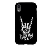 Custodia per iPhone XR Rock N Roll Scheletro Mano Rock Horns Music Design