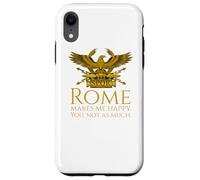 Custodia per iPhone XR Roma mi rende felice - SPQR Legionary Eagle - Storia Romana