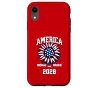 Custodia per iPhone XR Ron Paul Thomas Massie Election 2028 President American Flag