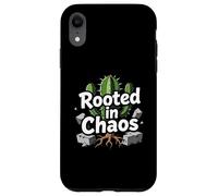 Custodia per iPhone XR Rooted in Chaos Funny Cactus Gardener Graphic