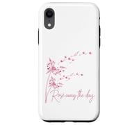 Custodia per iPhone XR Rose Away The Day Summer Patio Wine Bevitore Carino Vino Lover