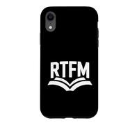 Custodia per iPhone XR RTFM Funny Daying Leggi il manuale Tech Humor