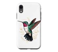 Custodia per iPhone XR Ruby-Throated Hummingbird Garden Bird Birder