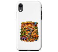 Custodia per iPhone XR Ruggendo in 7 dinosauri festa di compleanno Building Blocks Dino