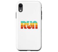 Custodia per iPhone XR RUN Vintage 70s Color Female Retro Runner Graphic