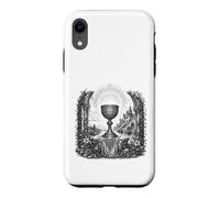 Custodia per iPhone XR Sacro Graal Leggenda Arturiana Sacro Calice Line Art