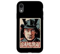 Custodia per iPhone XR Samurai giapponese Ukiyo-e Anime Retro Giappone Bushido Souvenir