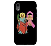 Custodia per iPhone XR Santa Agata Cancro al seno Nastro Patrono Santo Infermiere Cattolico