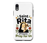 Custodia per iPhone XR Santa Rita di Cascia Patrona Cattolica dell'Impossibile