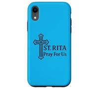 Custodia per iPhone XR Santa Rita prega per noi cattolica Santa Croce